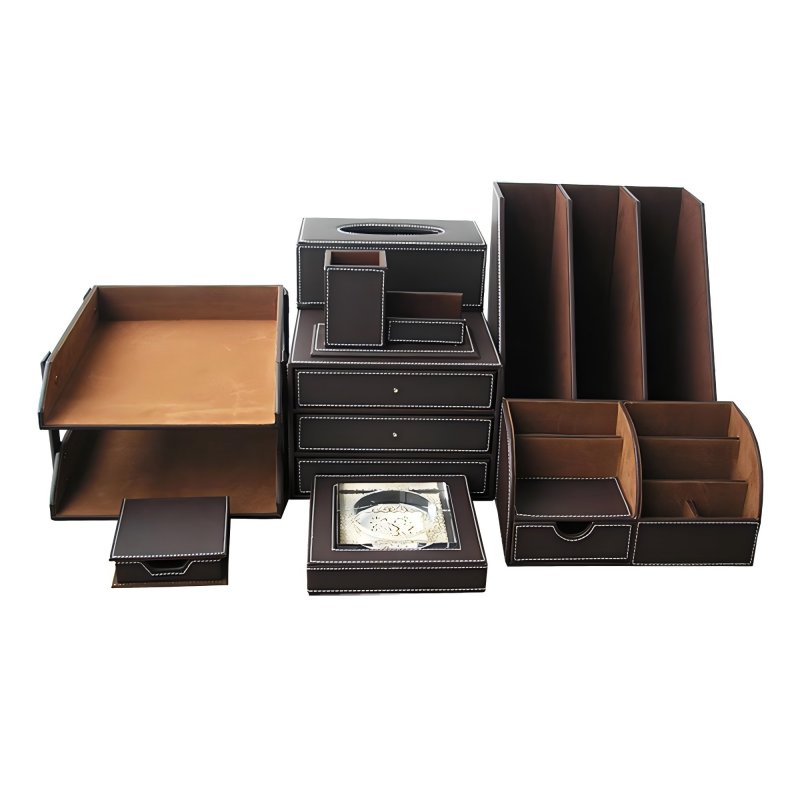 Hvordan gør Stationery Storage -lagringsproduktet hjemmekontor rent?