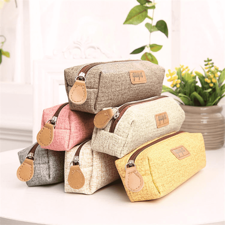 Penciltaske i imiteret læder